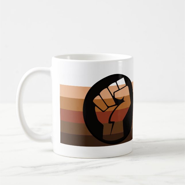 People of Colour (POC) Pride Coffee Mug (Left)