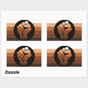 People of Colour (POC) Pride Rectangular Sticker
