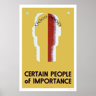 People Of Importance 1937 WPA Poster