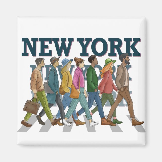 People of New York Magnet (Front)