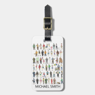 People of NYC New York City Boroughs Citizens Luggage Tag