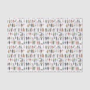 People of NYC New York City Boroughs Citizens Tissue Paper