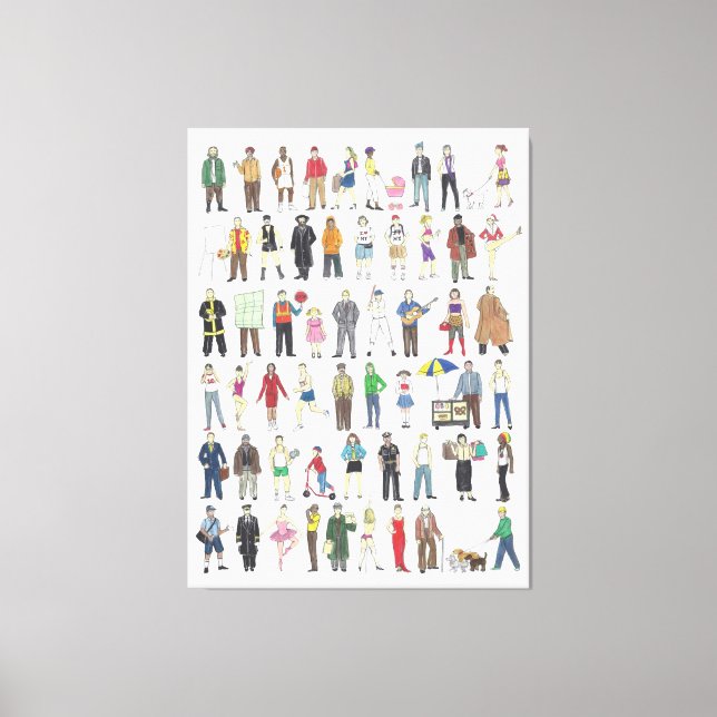 People of NYC New York City Citizens Art Print (Front)