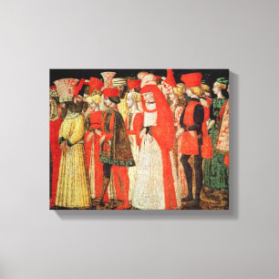 People of the Court of the Sforza Family Canvas Print