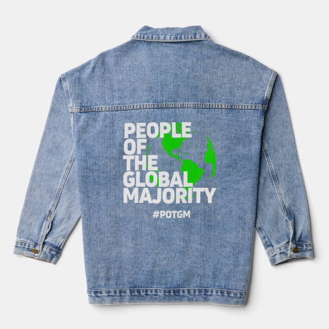 People Of The Global Majority Potgm  Denim Jacket (Back)