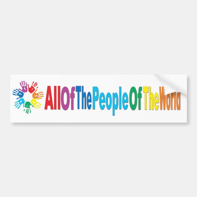 People of the World Bumper Sticker (Front)