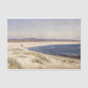 People on a Beach by Amaldus Nielsen Tissue Paper