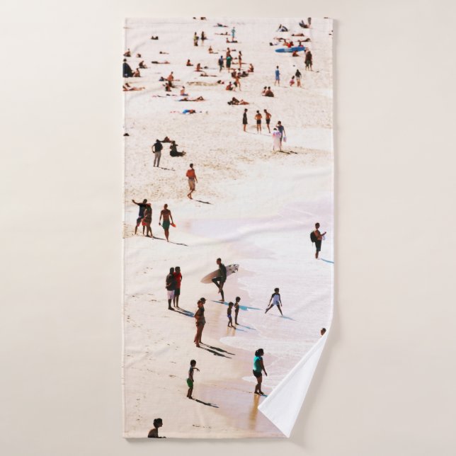 People on beach in the morning bath towel (Bath Towel)