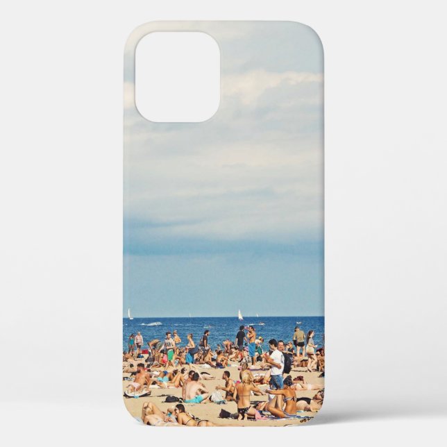 People on brown sand beach Case-Mate iPhone case (Back)