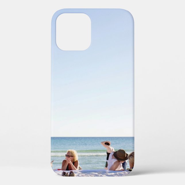 People on white sands by the beach Case-Mate iPhone case (Back)