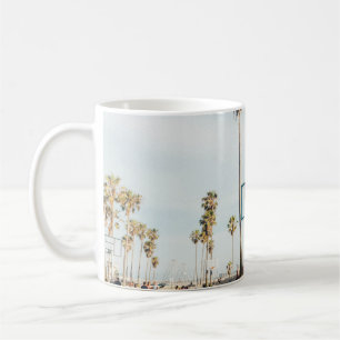 People outside outdoor basketball court coffee mug