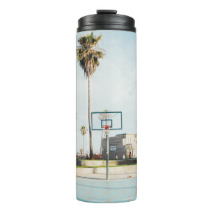 People outside outdoor basketball court thermal tumbler