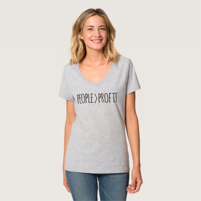 People Over Profit    T-Shirt (Front Full)