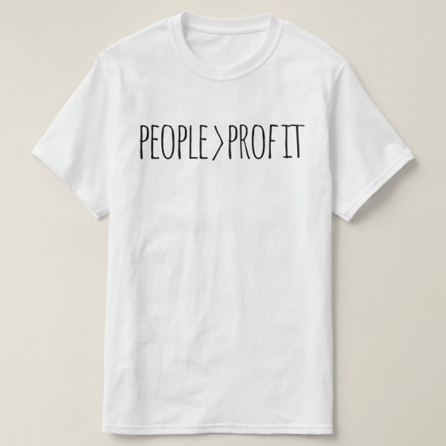 People Over Profit T-Shirt (Design Front)