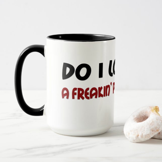 People Person Funny Saying Mug (With Donut)