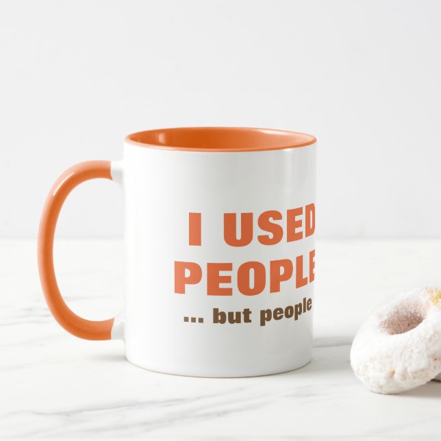 People Person Humour Mug (With Donut)