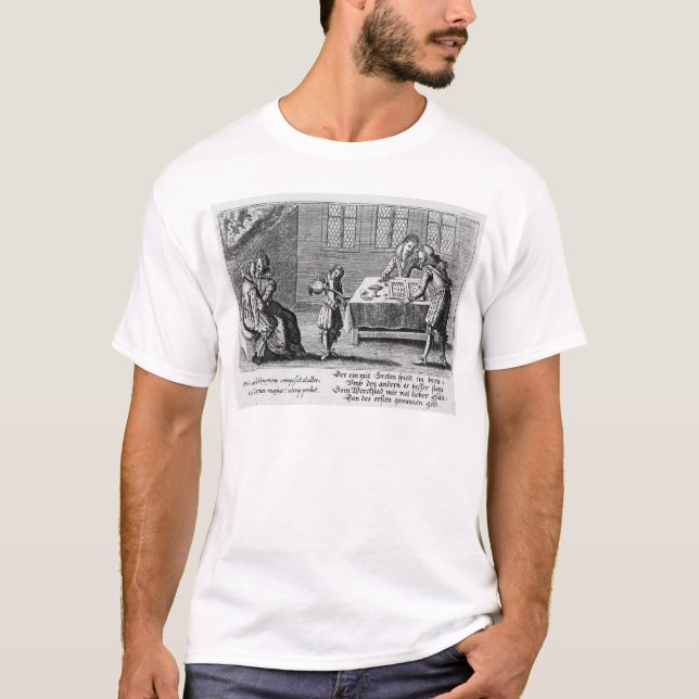 People Playing Backgammon T-Shirt (Front)