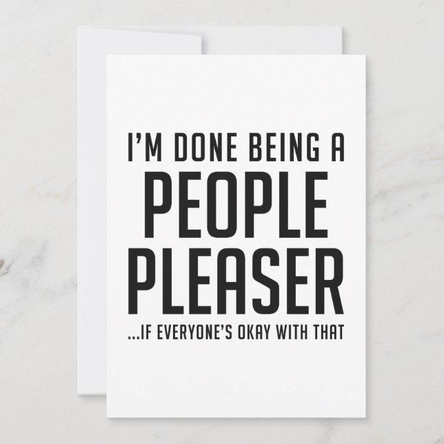 People Pleaser Thank You Card (Front)