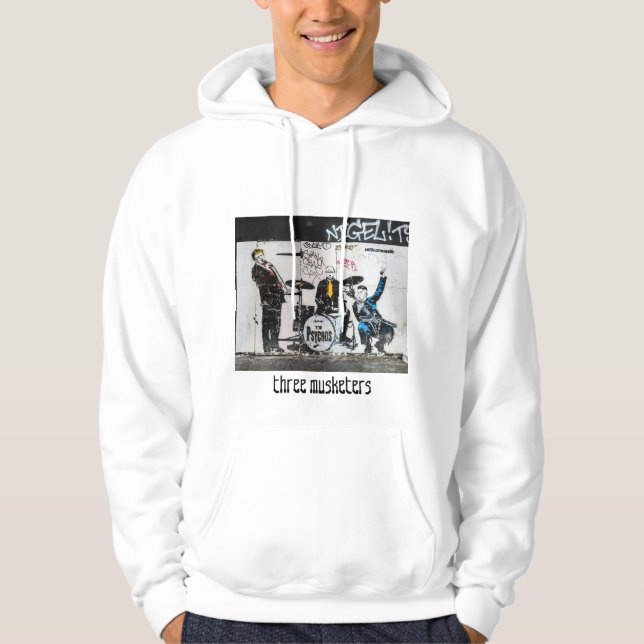 people power called "white hoodie" hoodie (Front)