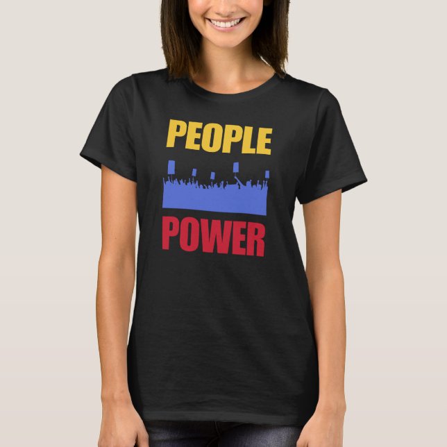 People Power Impeach Marcos Corruption Protest Tee (Front)