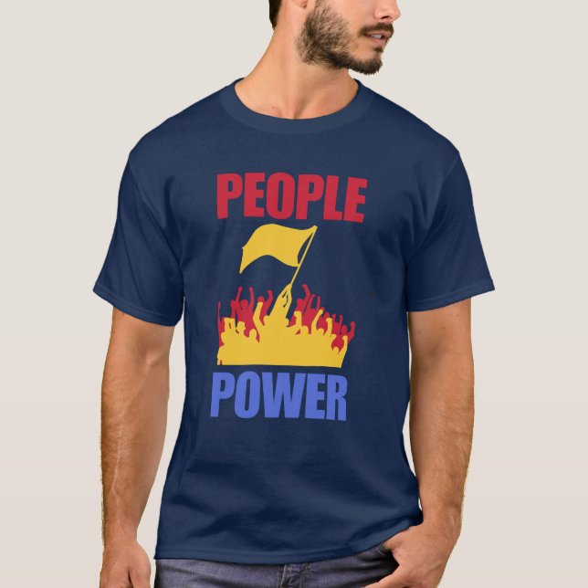 People Power Impeach Marcos Corruption Protest Tee (Front)