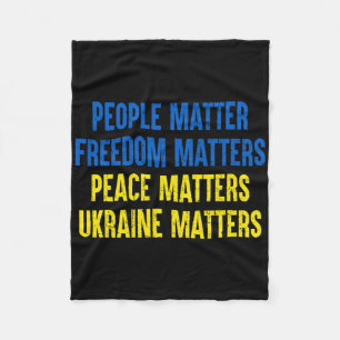 People Problem Freedom Problems Peace Problems Ukr Fleece Blanket
