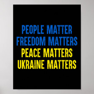 People Problem Freedom Problems Peace Problems Ukr Poster