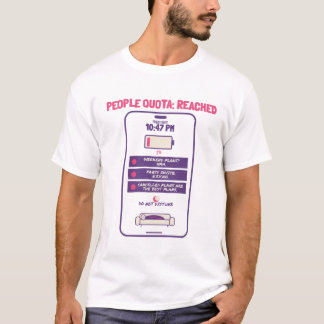People Quota Reached Introvert Phone Riso Tee