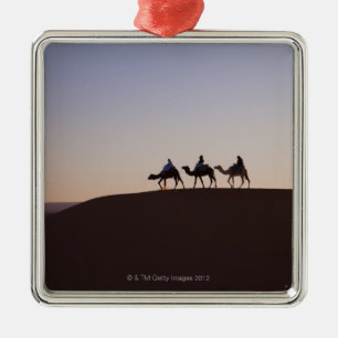 People riding camels, Morocco Metal Tree Decoration