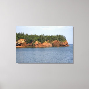 People sea kayaking in the Bay of Fundy at St. Canvas Print