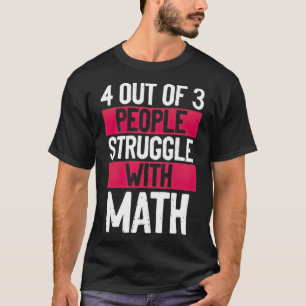 People struggle with math cartoon dressage T-Shirt