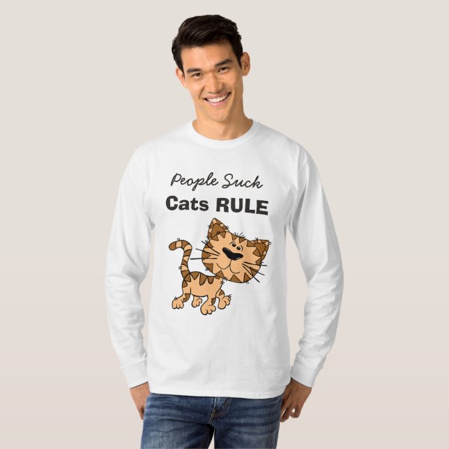 People Suck, Cats Rule Shirt (Front Full)