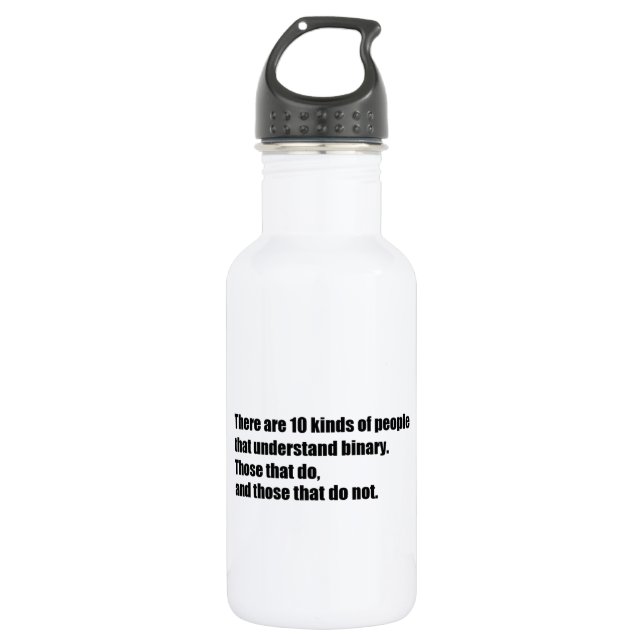 People that understand binary 532 ml water bottle (Front)