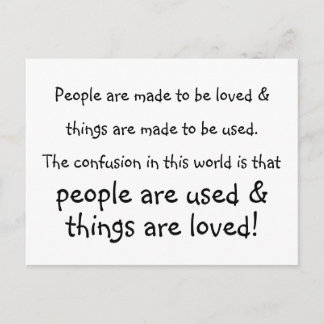 people & things postcard