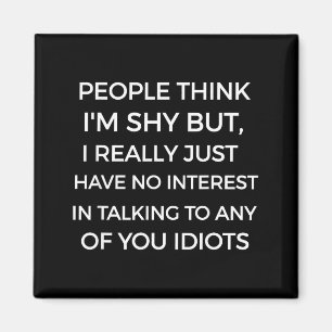 People Think I'm Shy, I Don't Want To Talk To You  Magnet