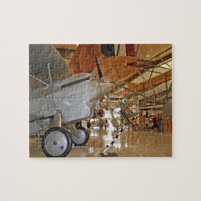 People touring National Museum of Naval Aviation Jigsaw Puzzle (Horizontal)