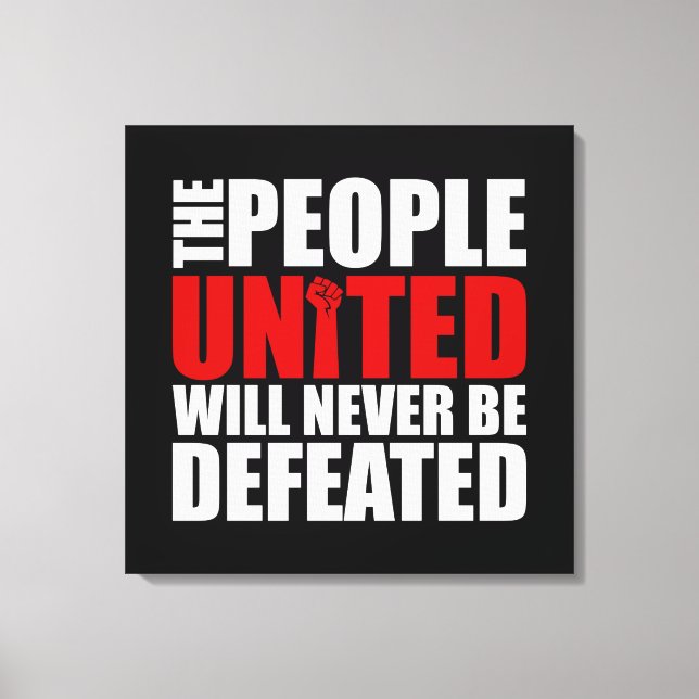 PEOPLE UNITED CANVAS PRINT (Front)