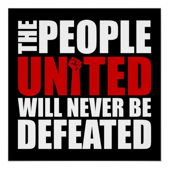 PEOPLE UNITED POSTER (Front)