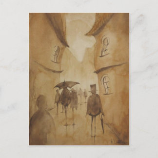 people walked this way postcard