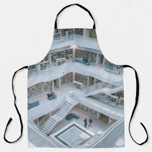 PEOPLE WALKING INSIDE LIBRARY APRON