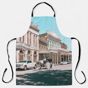 PEOPLE WALKING ON STREET NEAR CARS AND BUILDINGS D APRON