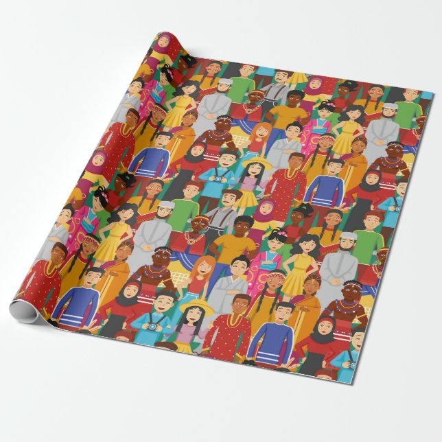 People Wrapping Paper (Unrolled)