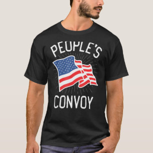 People's Convoy 2022 I Identify As Usa Trucker Fre T-Shirt