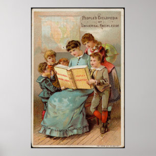 People's Cyclopedia of Universal Knowledge Advert Poster