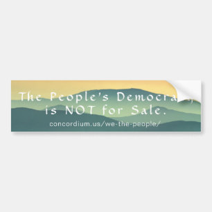 People's Democracy Bumper Sticker