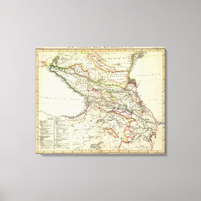 peoples of the Caucasus Canvas Print (Front)