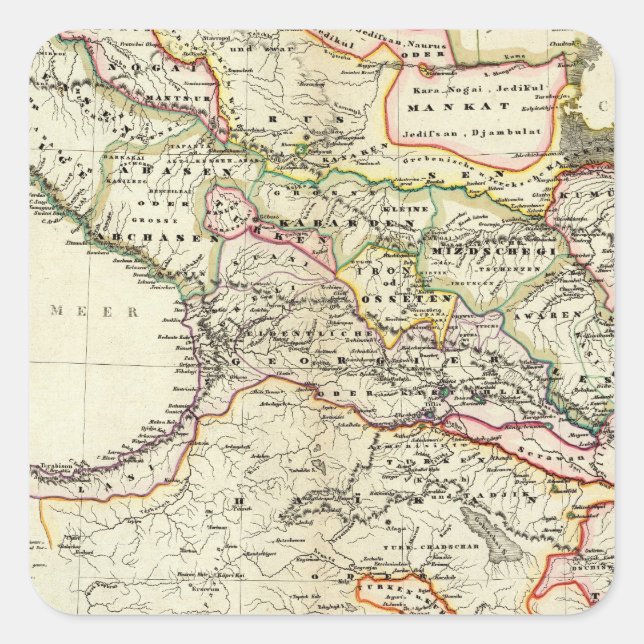 peoples of the Caucasus Square Sticker (Front)