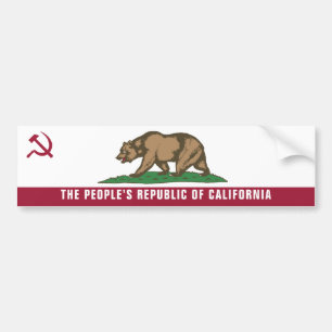 People's Republic Of California Bumper Sticker