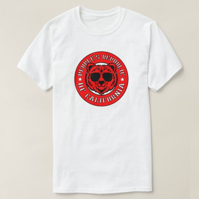PEOPLE'S REPUBLIC OF CALIFORNIA T-Shirt (Design Front)