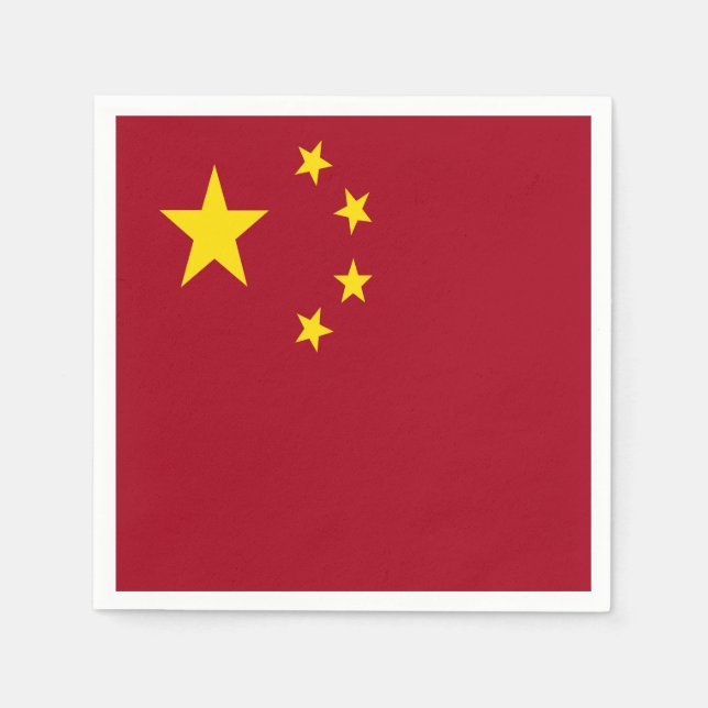 People's Republic of China flag Napkin (Front)